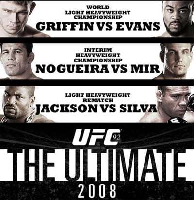 ufc 92 mma mixed martial arts