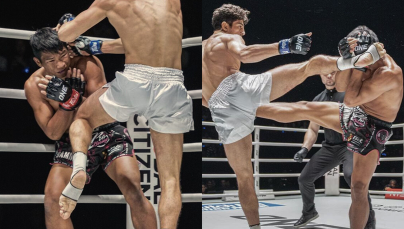 Мелачка! Лакти, колена и много тупалки от 19-годишен муайтай феномен