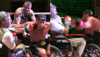 Марк Коулман срещу шефа на Fight Circus: бокс в инвалидна количка