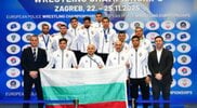 Българските борци с първа отборната титла в Европа при полицаите