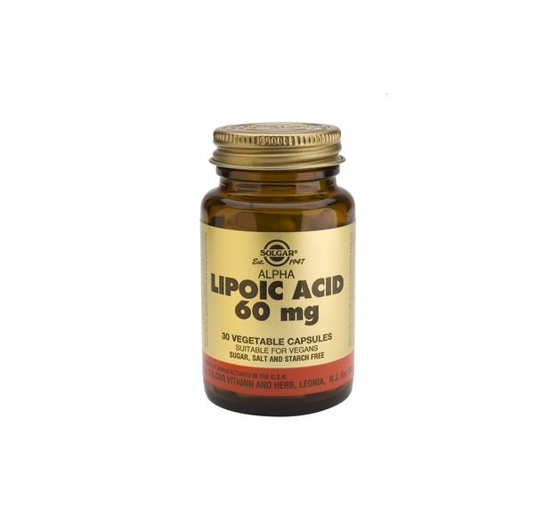 Solgar - Alpha Lipoic Acid 60mg. / 30 caps.​