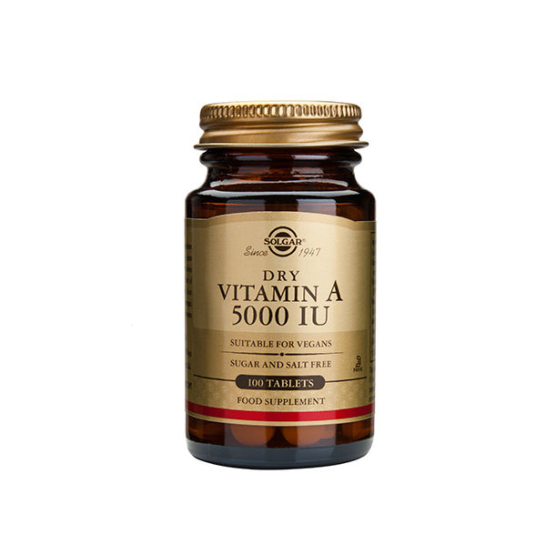 Solgar - Vitamin A 5000 IU dry tabs / 100 Tabs.​