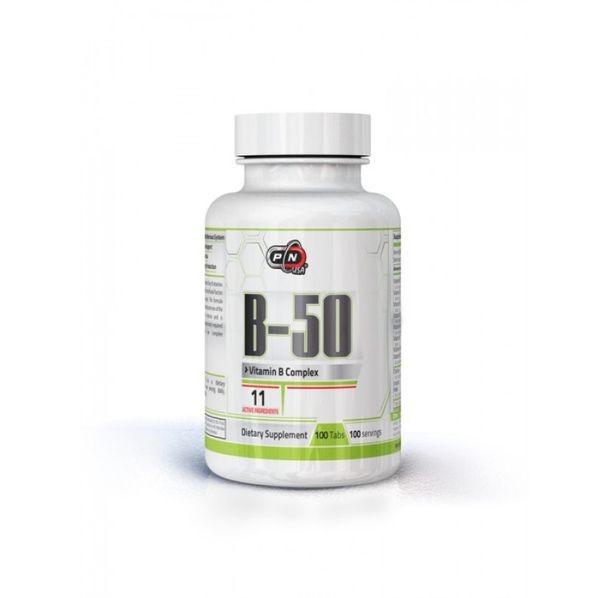 Pure Nutrition - Vitamin B-50 / 100 tabs.​