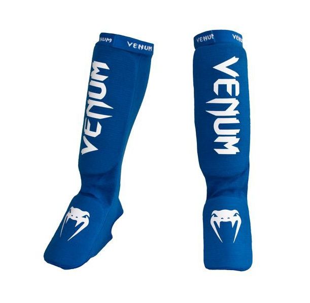 Протектори за крака - VENUM KONTACT SHINGUARDS AND INSTEP - COTTON / BLUE​