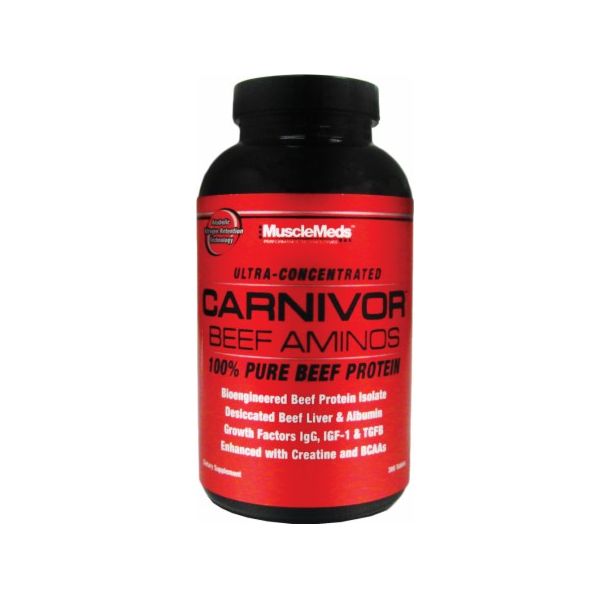MuscleMeds - Carnivor Beef Aminos / 300 tabs.