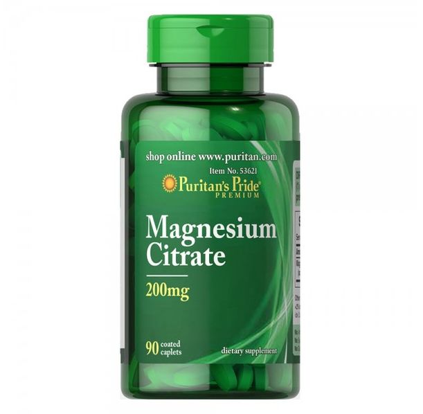 Puritan's Pride - Magnesium Citrate 200 mg - 90 капсули​