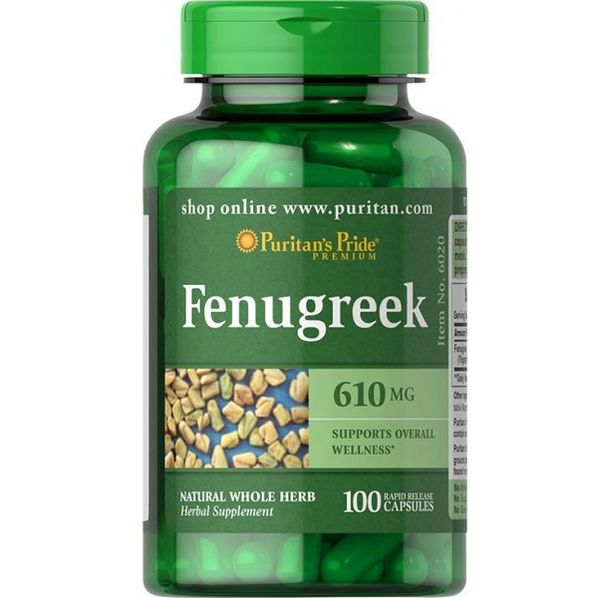 Puritan's Pride - Fenugreek 610mg / 100caps.​