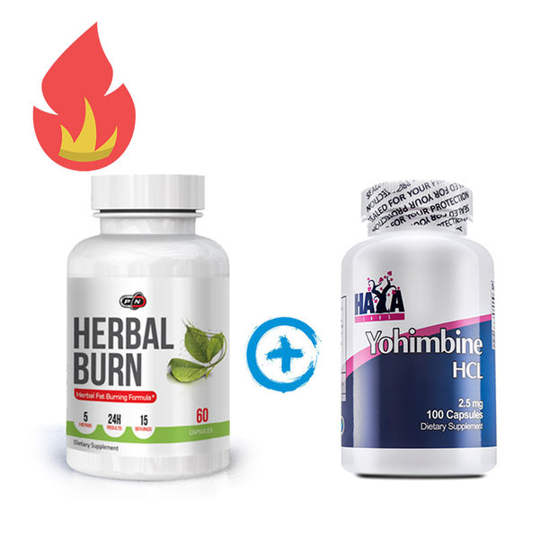 Стак Отслабване - Herbal Burn + Yohimbine​