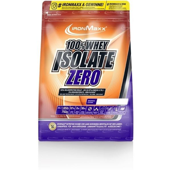 IronMaxx - 100% Whey Isolate Zero / 750gr.