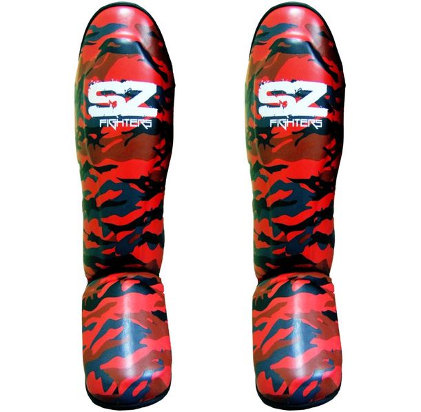 SZ Fighters - Протектори за Муай Тай и Кик Бокс - Camo Red​
