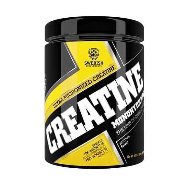 SWEDISH Supplements - Creatine Monohydrate / Extra Micronized / 500 грама, 100 дози