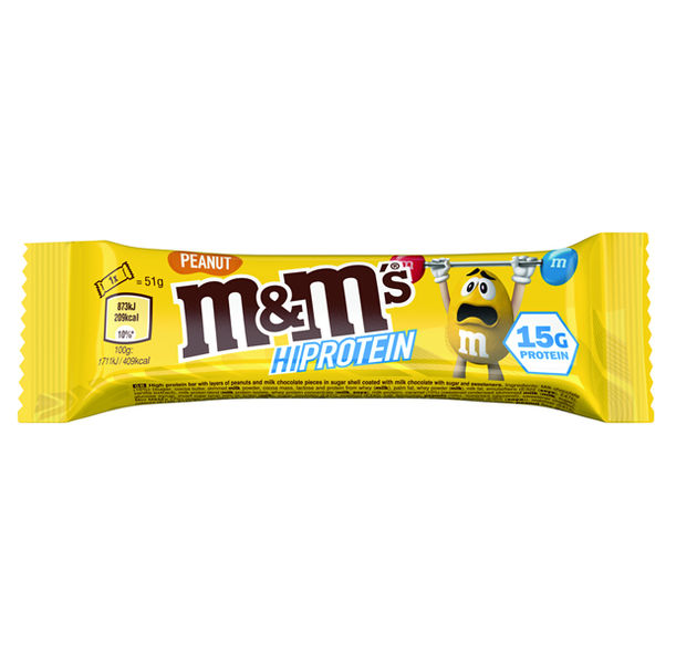M&amp;M's - M&amp;M's HiProtein Bar / Peanut / 51g​