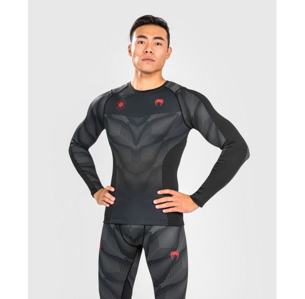 Рашгард - Venum Phantom Rashguard Long Sleeves - Black/Red​