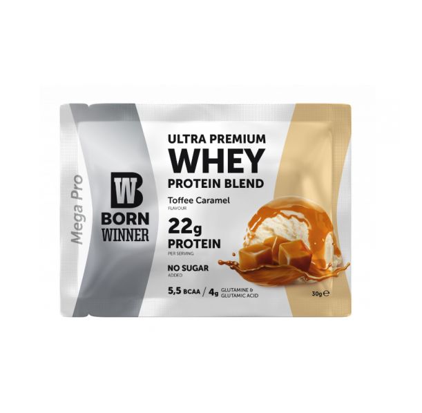 12 x Born Winner Суроватъчен протеин на прах - Солен Карамел 30 гр.