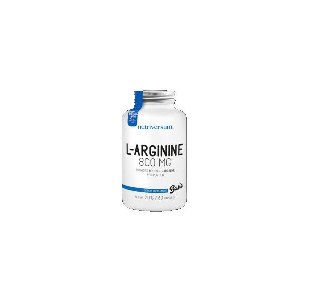Nutriversum - L-Arginine 800 mg / 60 капсули, 60 дози