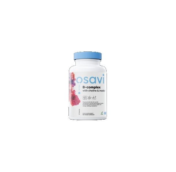 Osavi - B-Complex with Choline & Inositol / 120 капсули, 60 дози