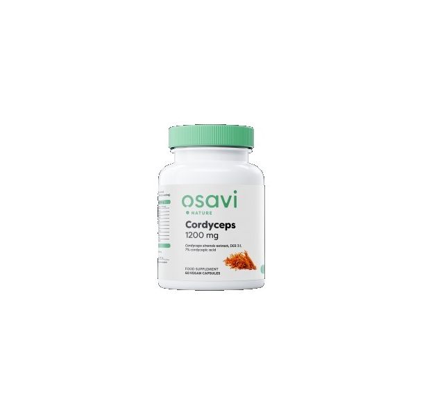 Osavi - Cordyceps 1200 mg / 60 капсули, 30 дози