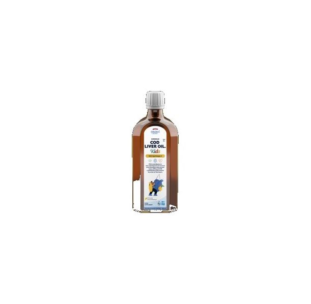 Osavi - Norwegian Cod Liver Oil Kids | Lemon Flavored Liquid Omega / 250 мл, 100 дози