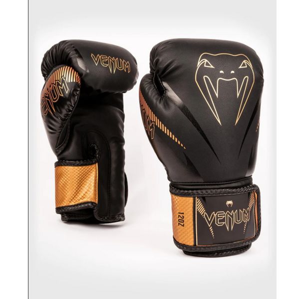 Боксови Ръкавици - Venum Impact Boxing Gloves - Black/Bronze​