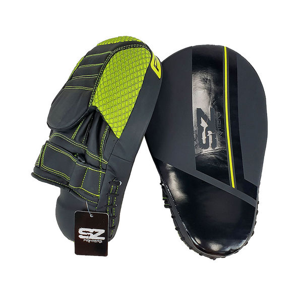 SZ Fighters - Focus pads - Изк.Кожа - Black Yellow- 33 см.​