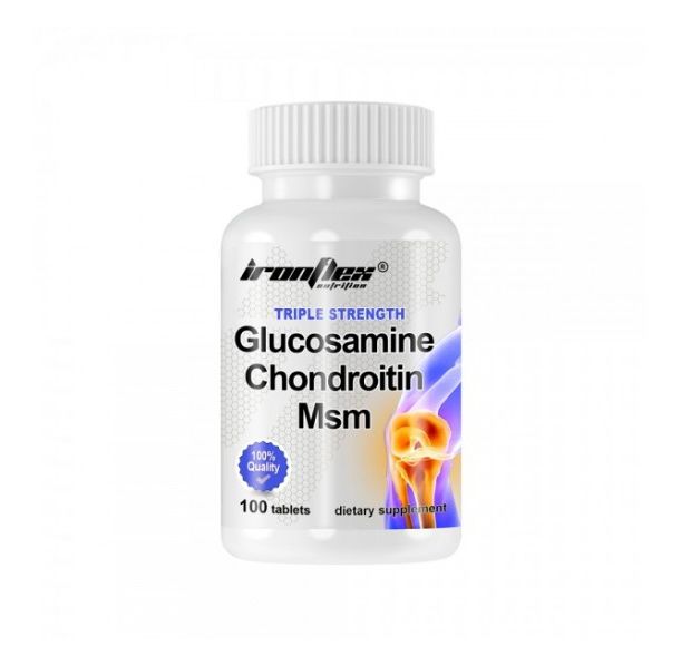 IronFlex Glucosamine MSM Hondroitin Triple Strength 100 таблетки / 33 дози​