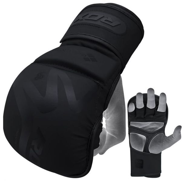 ММА ръкавици - RDX T15 Noir MMA Sparring Gloves - GSR-T15MB
