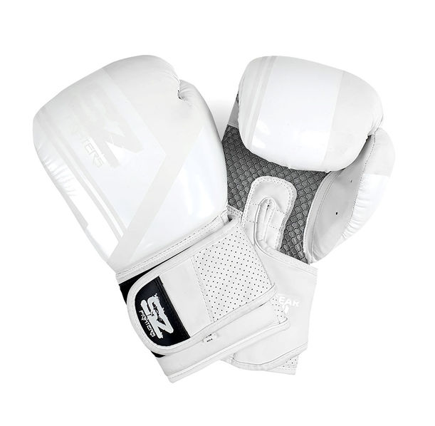 SZ Fighters - Боксови ръкавици Естествена кожа - Indigo - White Matte​