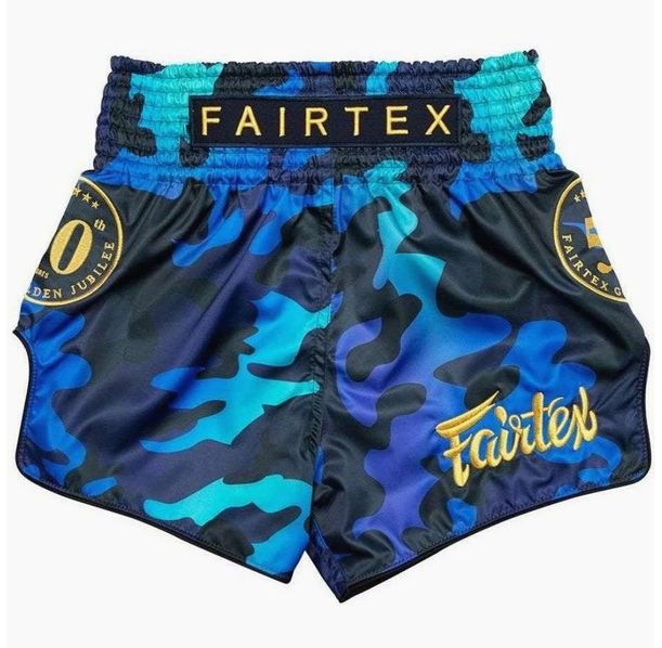 Шорти - Fairtex Muay Thai Shorts BS1916 Golden Jubilee - Blue​
