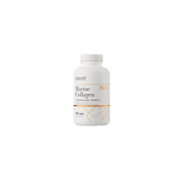 OstroVit - Marine Collagen / + Hyaluronic Acid and Vitamin C / 120 капсули, 30 дози