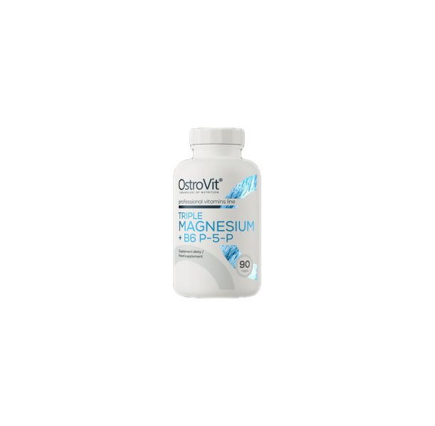 OstroVit - Triple Magnesium + B6 P-5-P / 90 капсули, 30 дози