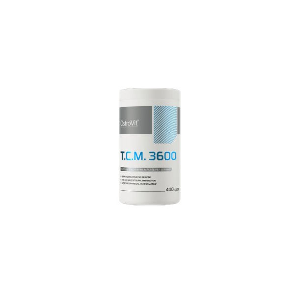 OstroVit - Tri Creatine Malate / TCM 1200 mg / 400 капсули, 100 дози