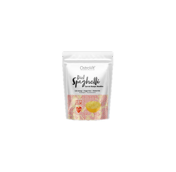 OstroVit - Diet Spaghetti + Carrot / Keto-Friendly Low-Calorie Konjac Noodles / 400 грама