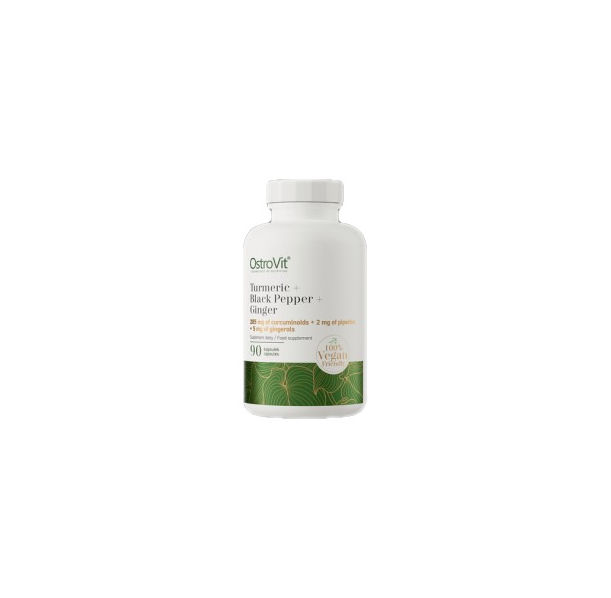 OstroVit - Turmeric + Black Pepper + Ginger / 90 капсули, 90 дози