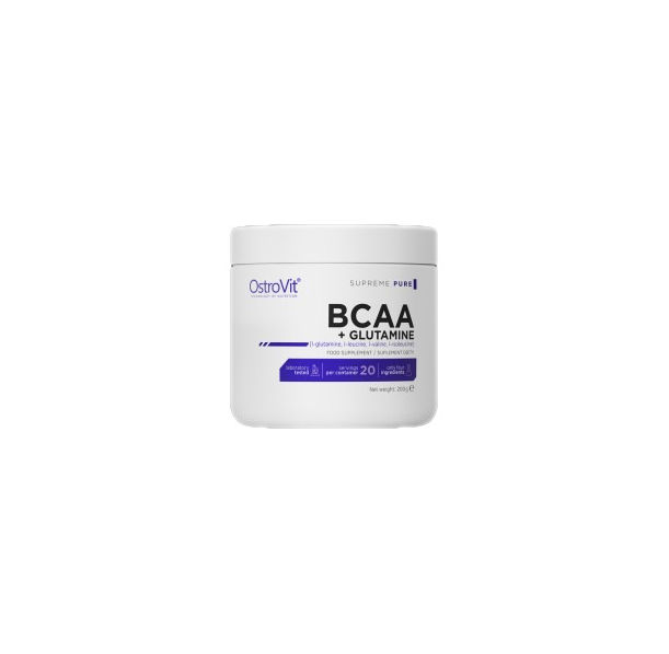 OstroVit - BCAA + GLUTAMINE Powder / 200 грама, 20 дози