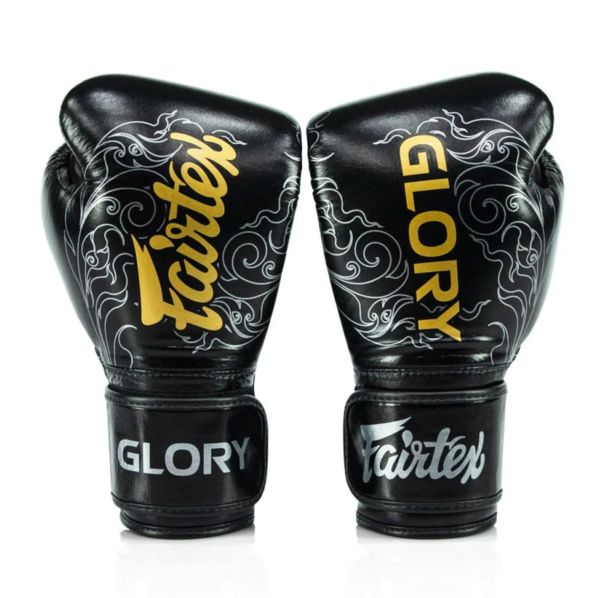 Боксови Ръкавици - Fairtex Glory BGVG3 Boxing Gloves - Black/Silver