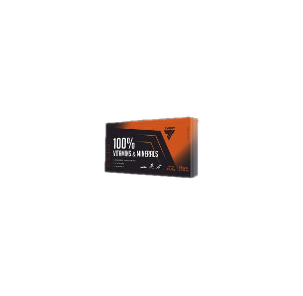 Trec Nutrition - 100% Vitamins & Minerals | Endurance / 60 капсули, 30 дози