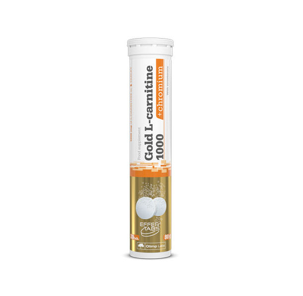 OLIMP Gold L-carnitine 1000 + Chromium / 20 Effervescent Tabs