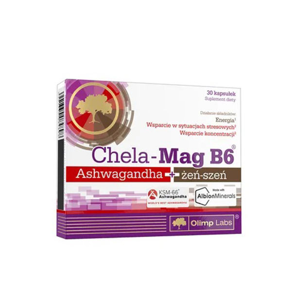 OLIMP Chela-Mag B6 Ashwagandha + Ginseng / 30 Caps