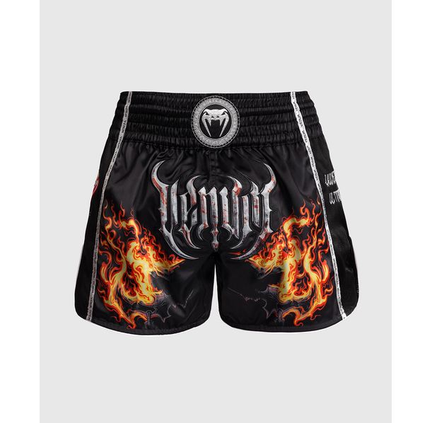 Муай Тай Шорти - Venum Gladiator 5.0 Muay Thai Shorts - Black/Neon Orange​