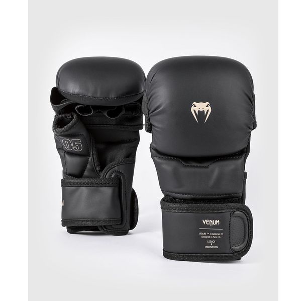 ММА РЪКАВИЦИ - Venum Impact Evo Sparring MMA Gloves - Black​