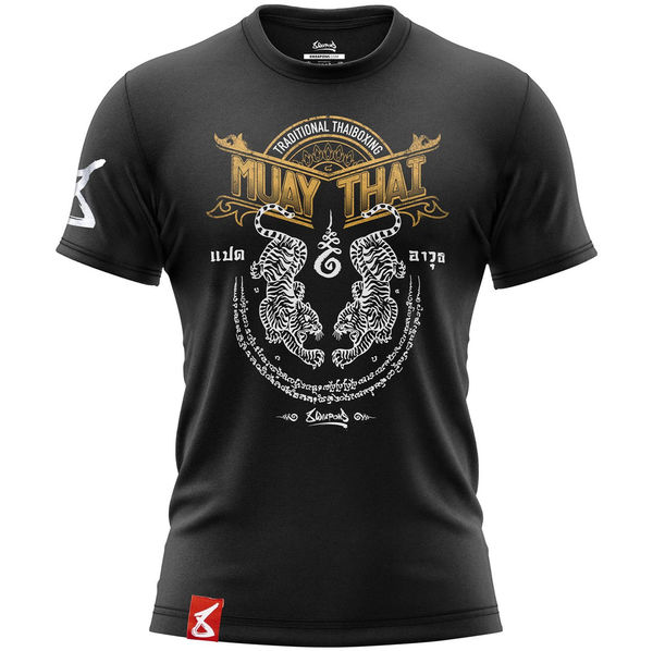 Тениска - 8 WEAPONS - Sak Yant Tigers Shirt - Black