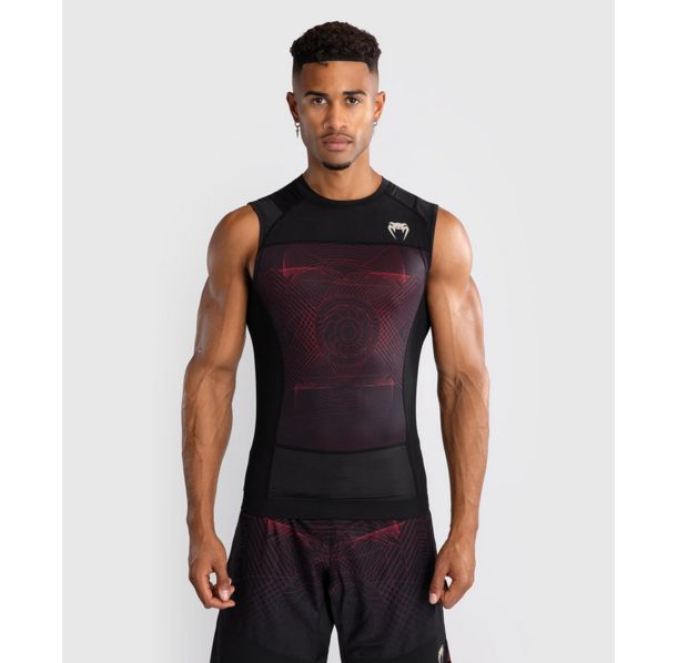 Рашгард - Venum G-Fit Air Men's Sleeveless Rashguard - Deep Black/Fire Red​
