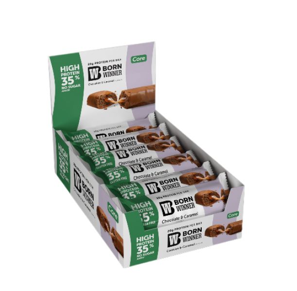 BORN WINNER CORE High Protein 35% bar Chocolate and Caramel 12x57 гр