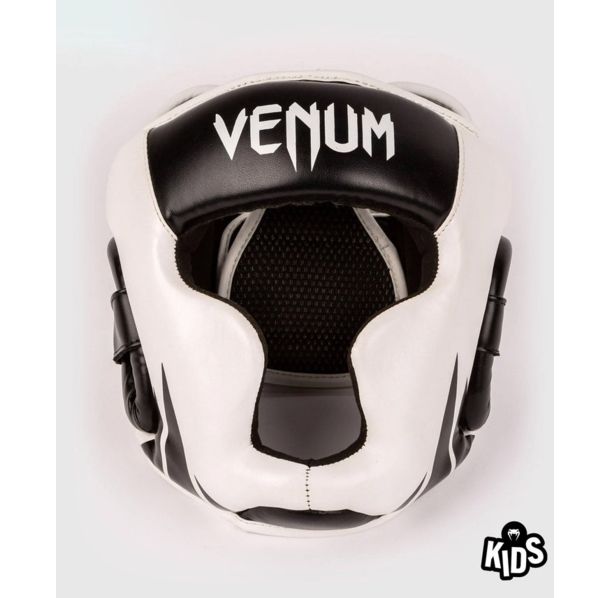Детски протектор за глава (Каска) - Venum Challenger Kids Headgear - Black/White​