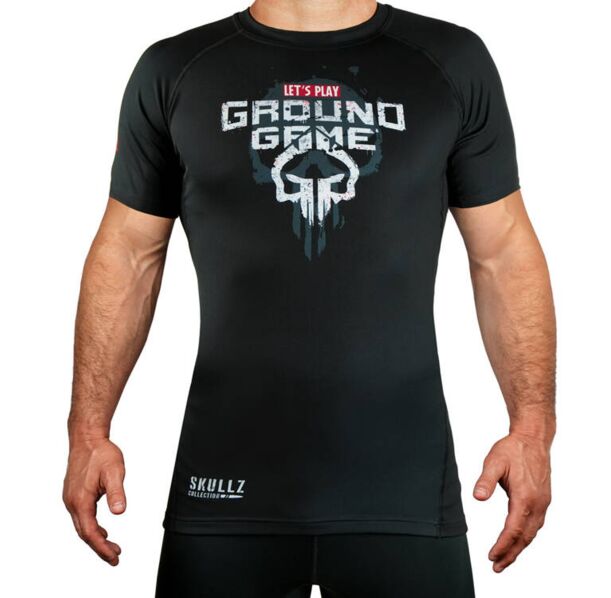 Рашгард - Ground Game - RASHGUARD SKULLZ - SHORT SLEEVE