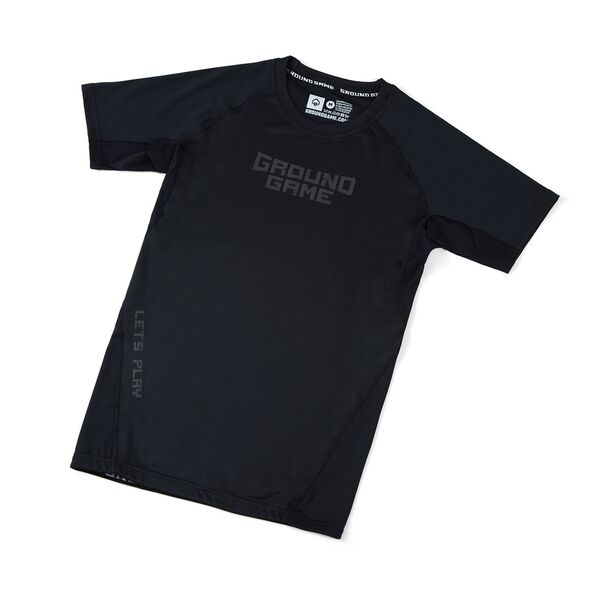 Рашгард - Ground Game - Rashguard Athletic Shadow Black - Short sleeve