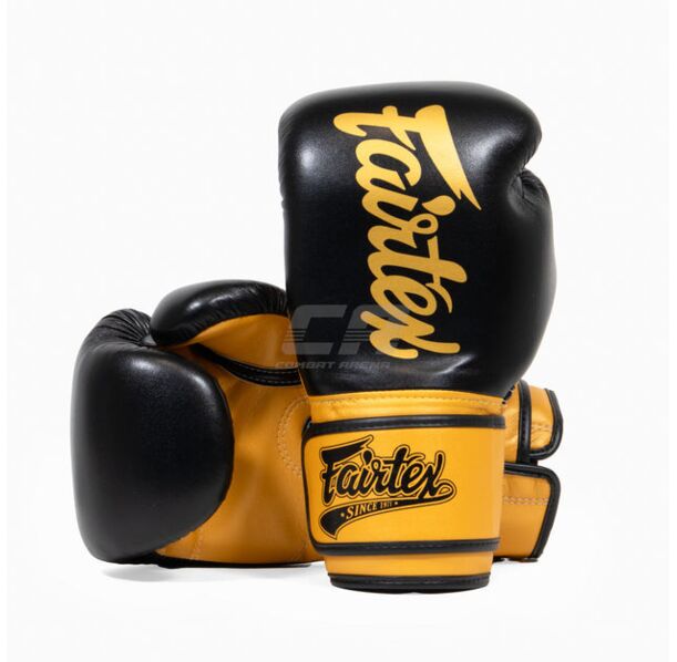 Боксови Ръкавици - Fairtex BGV18 Boxing Gloves Super Sparring - Black/Gold