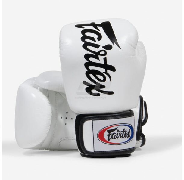 Боксови Ръкавици - Fairtex BGV19 Thai Boxing Gloves Deluxe - White