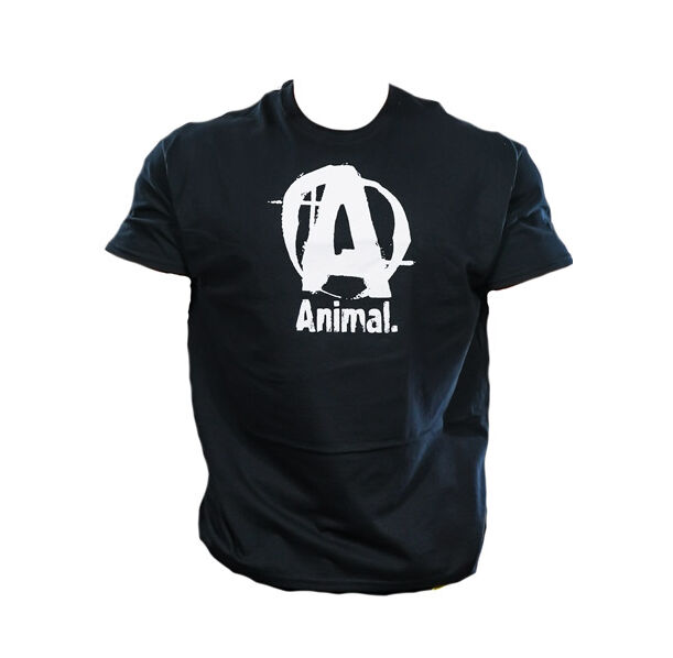 UNIVERSAL ANIMAL Basic Logo Tee Black