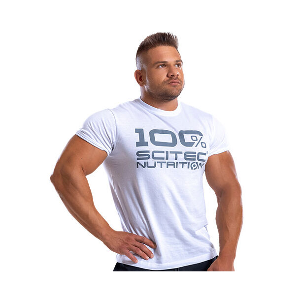SCITEC Mens T-shirt / White